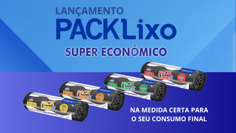 FAMÍLIA PACK LIXO GANHA VERSÃO SUPER ECONÔMICA.
